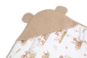 Baránková zavinovačka s kapucňou bavlna/baránok Teddy