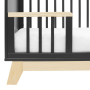 Detská postieľka so zábranou Marcus 120 x 60 cm grafit/prírodný New Baby