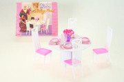 Gloria Jedáleň - 4 stoličky pre bábiky