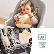 Silikónová jedálenská súprava Baby First meal set Mini Babymoov