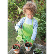 Bigjigs Toys Záhradný set náradie plastový zelený 3 ks