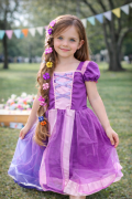 Kostým fialové šaty 3 roky+