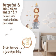 Nástenné samolepky do detskej izby, Animal Pyramid Sipo