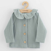 Dojčenský kabátik na gombíky New Baby Luxury clothing Laura šedý