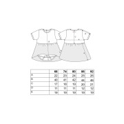 Body šaty tenké KR Outlast UPF 50+ tm.staroružové lastovičky Little Angel