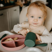 Tanierik silikónový deliaci okrúhly Take&Match 6 m+ Petite & Mars