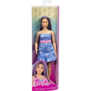 Barbie modelka - modré šaty s motýlikmi