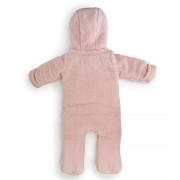 Zimná dievčenská dojčenská kombinéza, kapucňa s ušami Pidilidi Pink