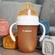 Dojčenská fľaša pre dojčené deti Eple 250 ml 6 m+ Kidnort