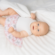 Bavlnená sukienka s volánmi Motýliky Baby Service