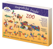 Puzzle drevené magnetické ZOO