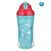 Športová fľaša so silikónovou slamkou 260 ml