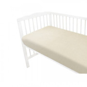 Mušelínové prestieradlo do postieľky 60 x 120 cm Nature double Baby Nellys