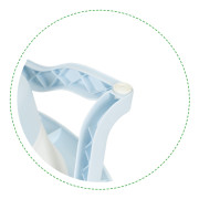 Detská skladacia cestovná vanička s odtokom šedomodrá