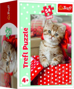 Minipuzzle zvieratká - mláďatá 4 druhy, 54 dielikov