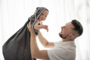 Detská osuška s kapucňou Maxi print 100 x 100 cm Babymatex