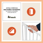 Zábrana Open N Stop 2 Set 75-80 cm + nadstavec 9 cm White Hauck