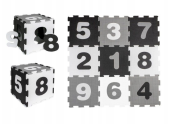 Detské penové puzzle, podložka na zem, Číslica, 9 ks