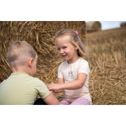 Tričko tenké KR obrázok Outlast® UV 50+ sv. marhuľová