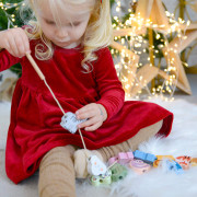 Navliekanie Zvieratká Pastel 13 ks