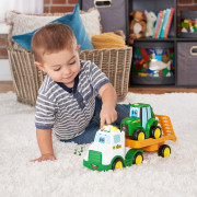 Traktor Johnny s ťahačom 37 cm JD Kids John Deere