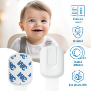 Bezpečnostné zámky viacúčelové pre skrinky a zásuvky nastaviteľné súprava 6 ks Sipo