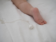 Tehotenský šperk bola Moon strieborná s brúseným povrchom + retiazka Moniel