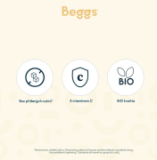 Beggs BIO Smoothie s jogurtom a tropickým ovocím (120 g) 12 ks Beggs