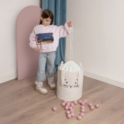 Kôš na hračky Premium Bouclé so šnúrkou 43 l Sipo