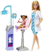 Barbie Povolanie herný set s bábikou - zubárka blondínka