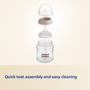 Cumlík na fľašu Natural Shape 3 m+ 2 ks Canpol babies