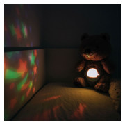 Free2Play Usínačik s hudbou a svetelnou projekciou Teddy Bear FreeON