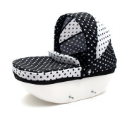 Detský kočík pre bábiky New Baby Comfort bielo-čierny