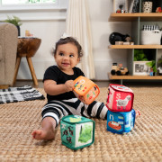 Hračka textilné kocky abeceda Alpha Stacks™ 4 ks 3 m+ Baby Einstein