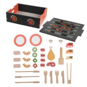 Drevený BBQ gril set