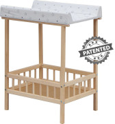 Prebaľovací pult Scarlett Spájka ECO Hviezdička biela