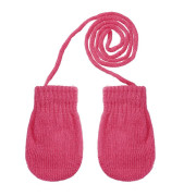 Pletené rukavičky so šnúrkou 9 - 12 mesiacov