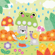 My arts&crafts Kreatívna sada Štrasové kamienky a nálepky Zvieratká Janod