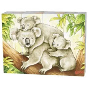 Puzzle - Kocky zvieratá Austrália, 12 ks