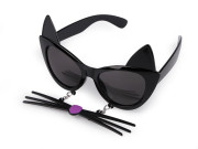 Párty/karnevalové okuliare mačka s ňufákom - detské