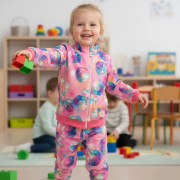 Detské tepláky EasyFit Disko guľa ružové Esito