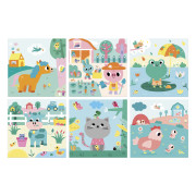 My arts&crafts Mini Zamatové omaľovánky Farma od 18 mesiacov Janod