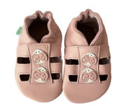 Kožené capáčky sandálky Barefoot Vel. L (12-18 mes.) Hopi Hop