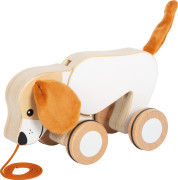 Drevená ťahacia hračka Psík so šuštivými uškami small foot