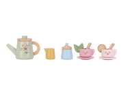 Čajový set drevený s kvetinovou potlačou Little Dutch