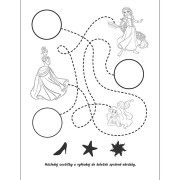 Omaľovánky s fúkacími fixami Disney Princezné