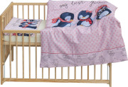 Detská postieľka s kompletnou výbavou 120 x 60 cm Scarlett Pimpi