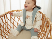 Kabátik obojstranný Stone Blue Little Dutch