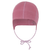 Čiapka tenká zaväzovacia plochý šev Outlast® UPF 50+ tm.staroružová