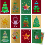 Kreatívna súprava Prvé čmárací kartičky Vianočná pošta Haba